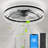 Ceiling Fan With Light – Led Crystal Flush Mount Fan Lamp With Hidden Blades And Natural Airflow, Perfect For Bedroom, Kids Room, Study Room