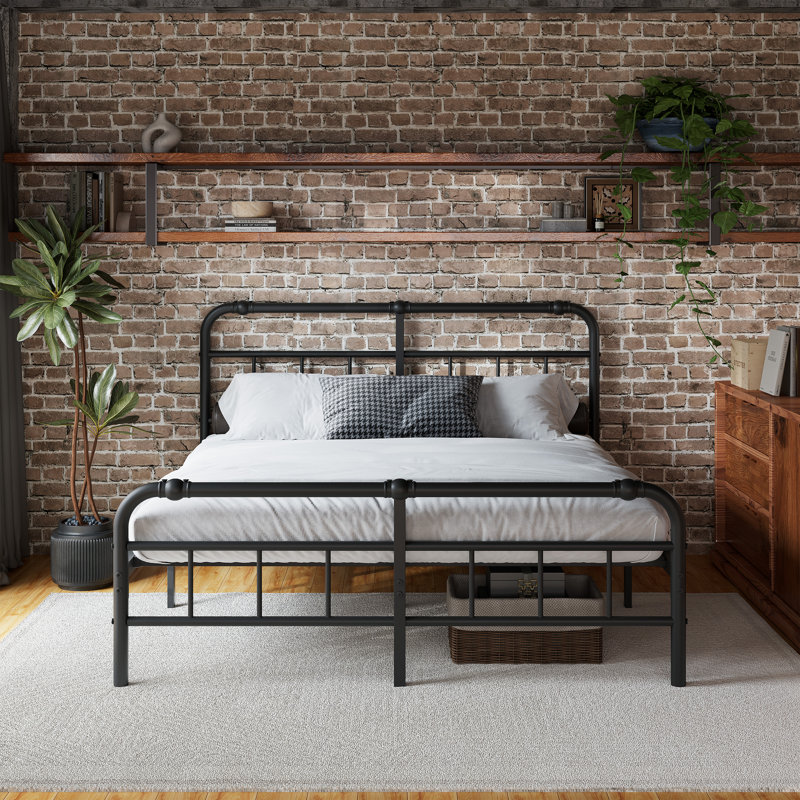 Darrach Metal Platform Bed Frame, King