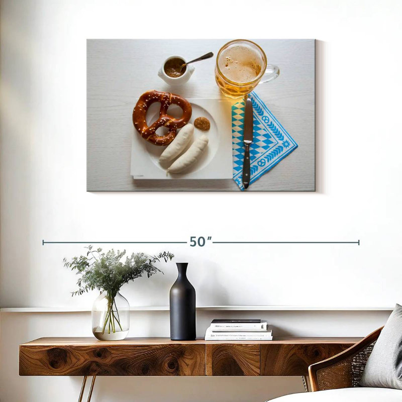 Traditional German Breakfast, 24" H x 36" W