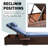Outdoor Wicker Chaise Lounge Set Patio Reclining Chaise With Side Table And Cushions-1102288276