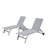 Braylen Patio Adjustable Aluminum Chaise Lounge Set with Table-832011554