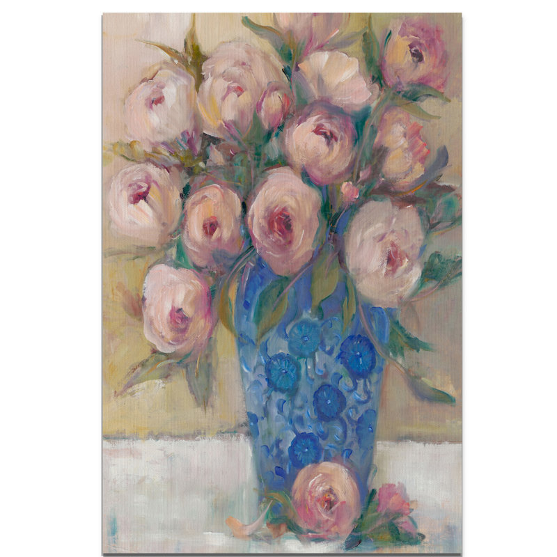 « oriental bouquet ii », reproduction, H 18 po x l 12 po x P 1,5 po, Toile tendue