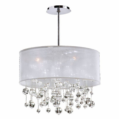 Heiser Steel Dimmable Tiered Chandelier