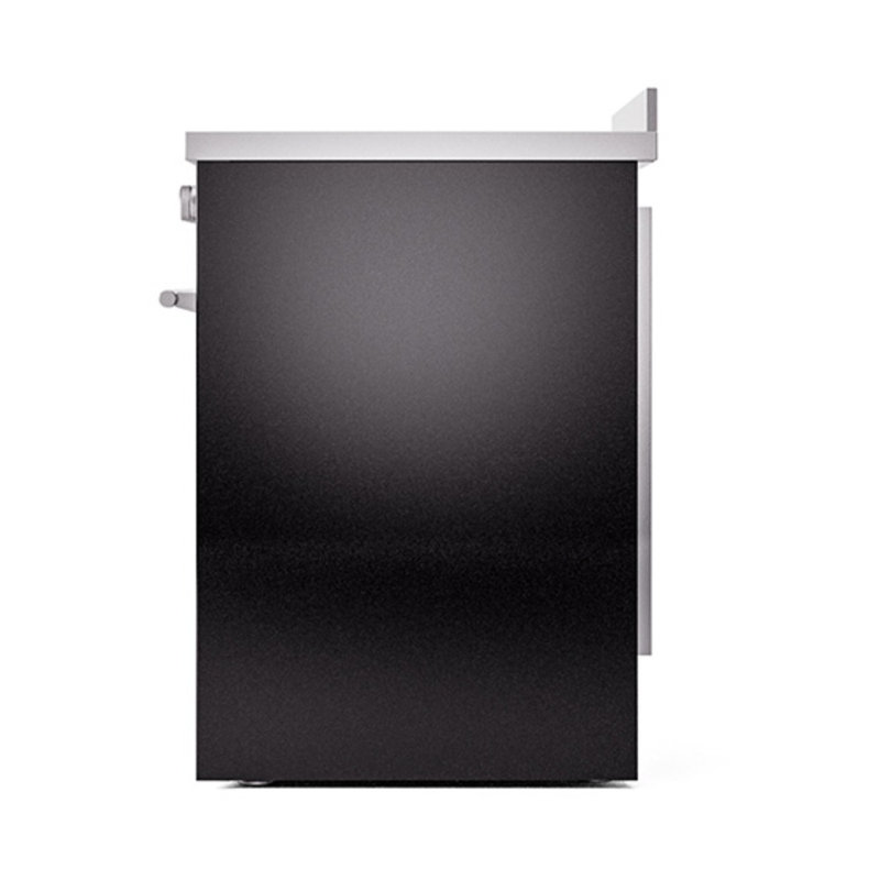 ILVE Professional Plus II 30 in Induction Range, Glossy Black/Stainless Steel