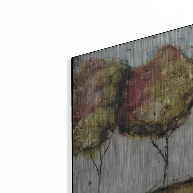 «A Fall Stroll» par Britt Hallowell, H 12 po x l 12 po