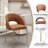 Morden Pu Leather Dining Chairs With Metal Legs (set Of 2)-1875376756