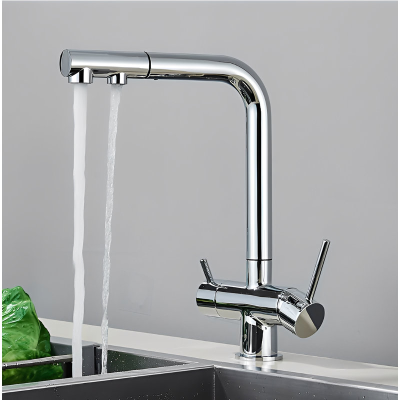 Robinet de cuisine et de filtration à 3 voies Nordic-Modern