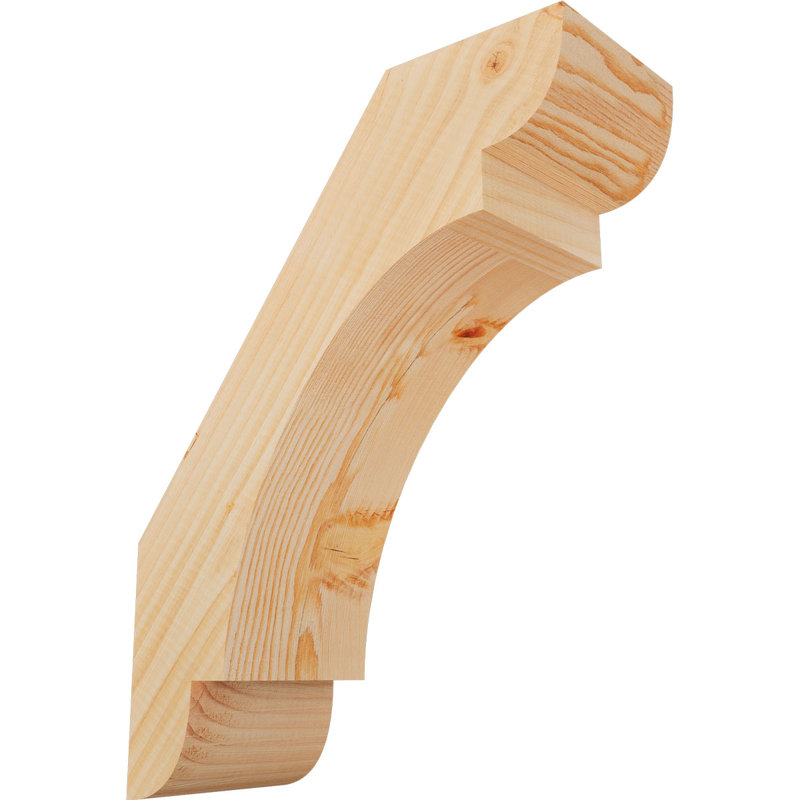 Attelle de genou olympique, Sapin de Douglas, H 18 po x l 5,5 po x P 14 po, Attelle lisse