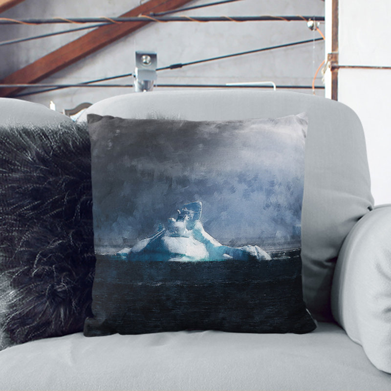Square Cushion, Black, 40cm H x 40cm W x 15cm D