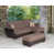 Brun / chenille noire / similicuir est en rupture de stock