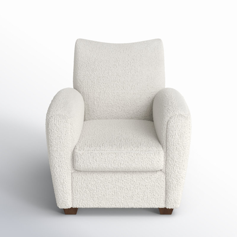 Gloriette Accent Chair, Natural, White Polyester