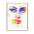 Toile avec cadre flottant brun
