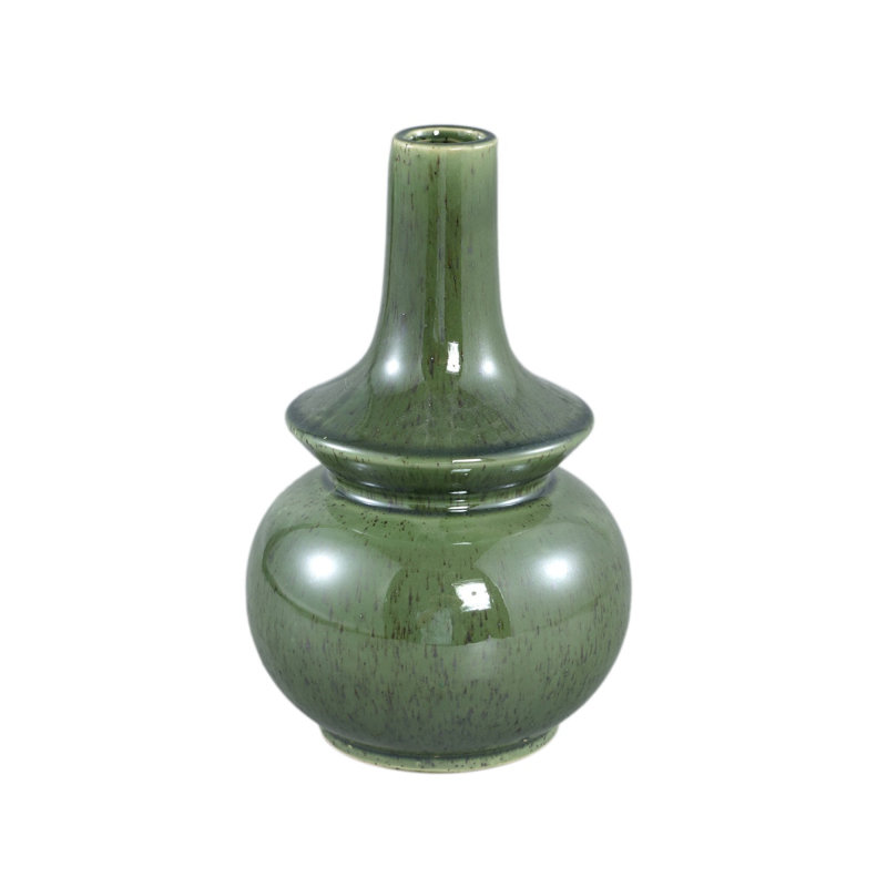 Cheryse Ceramics Table Vase, Green, 34cm H x 38cm W x 18cm D