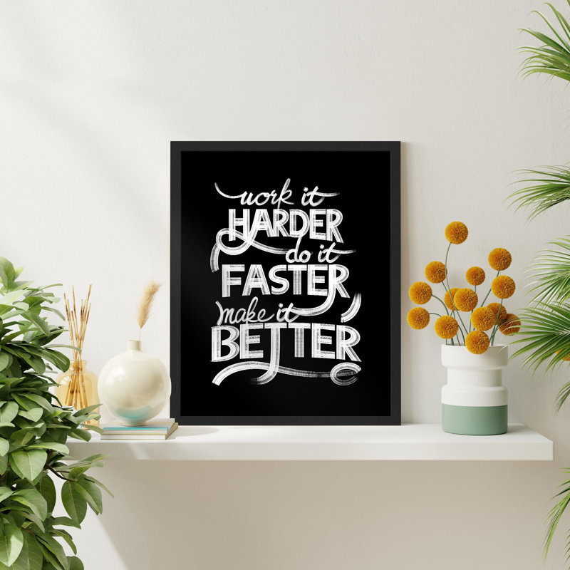 "Motivation", Noir, H 16 po x l 12 po