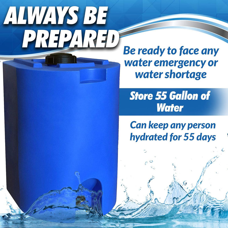 55 Gallon  Water Storage Tank