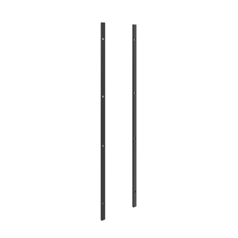 Barre de support murale Indurial, Noir mat
