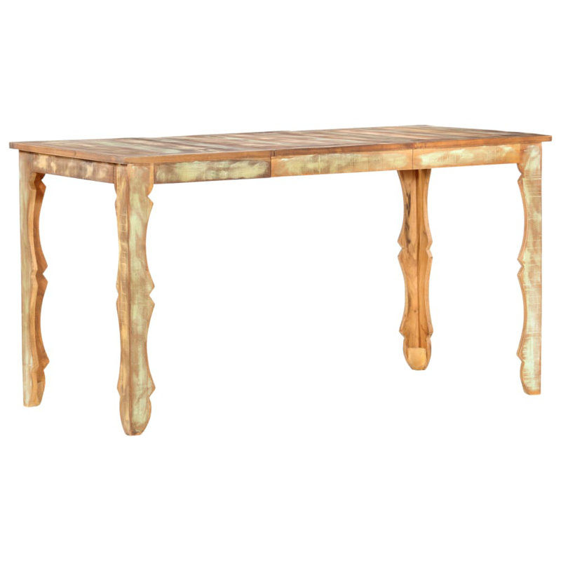 Beke Solid Wood Dining Table, 76cm H X 140cm W X 70cm D