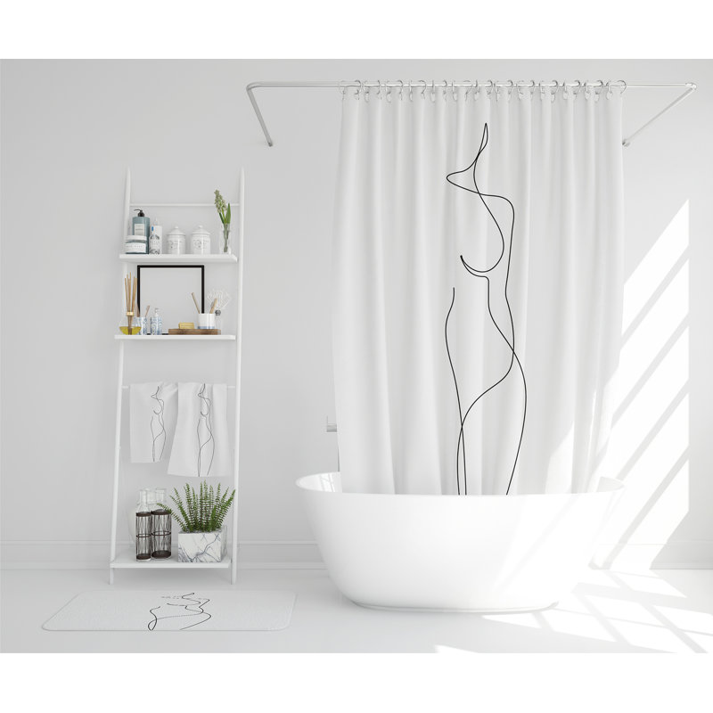 Nayen Polyester Shower Curtain Set