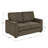 Beaulah Modern Fabric Upholstered Square Arm Loveseat-2097500474