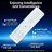 Smart Toilet Bidet with Auto Open/Close Lid, Foot Sensor Flush/Close Lid, Built in Tank, Off-Seat Auto Flush/Dual Flush,Modern One-Piece Elongated Toilet, Foot Sensor Open Seat