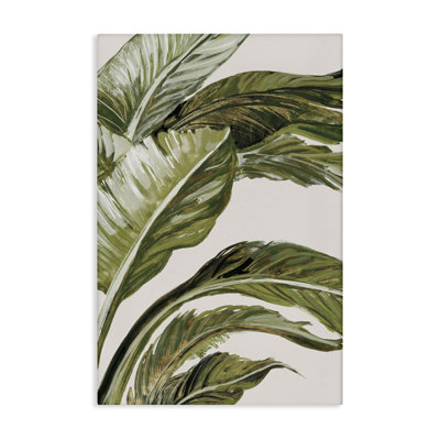 Toile aux teintes tropicales vertes, design par Jacob Q