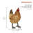 14"H Indoor/Outdoor Standing Hen Statue
