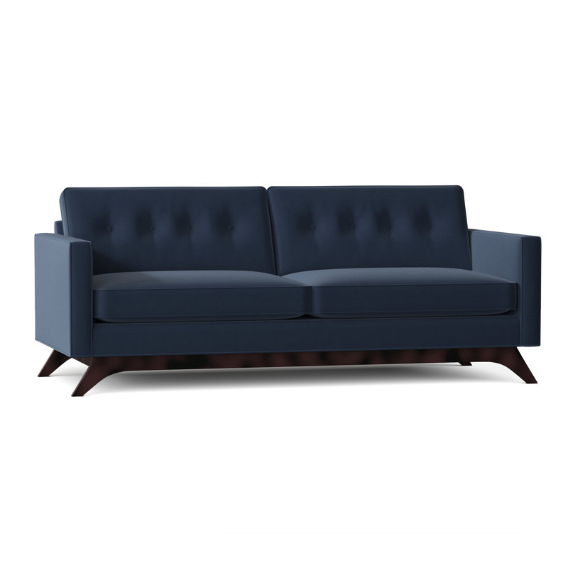 Flinn Upholstered 84'' Sofa, Antonio Navy