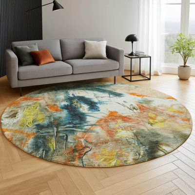 Premium Machine Washable Mayfield AMF2202 abstract Rug