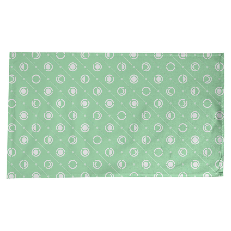 Nappe des phases de lune classiques, Vert/blanc