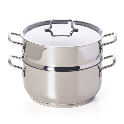 Excelsa 12 L Stainless Steel Steamer Basket with 22 cm Diameter