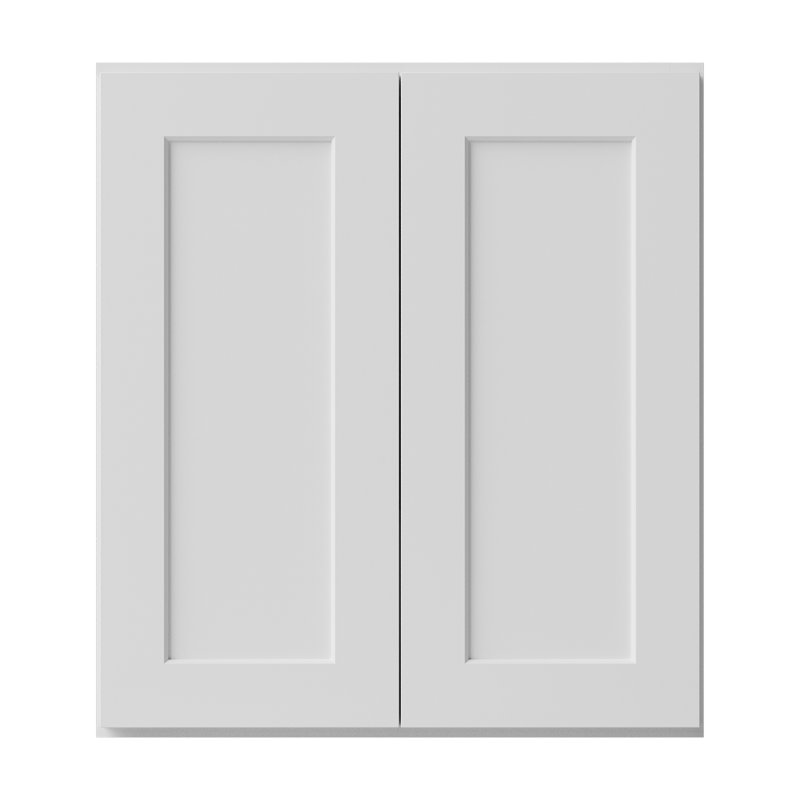 Armoire de cuisine en bois massif prête à assembler, H 30 po x l 27 po x P 12 po, White