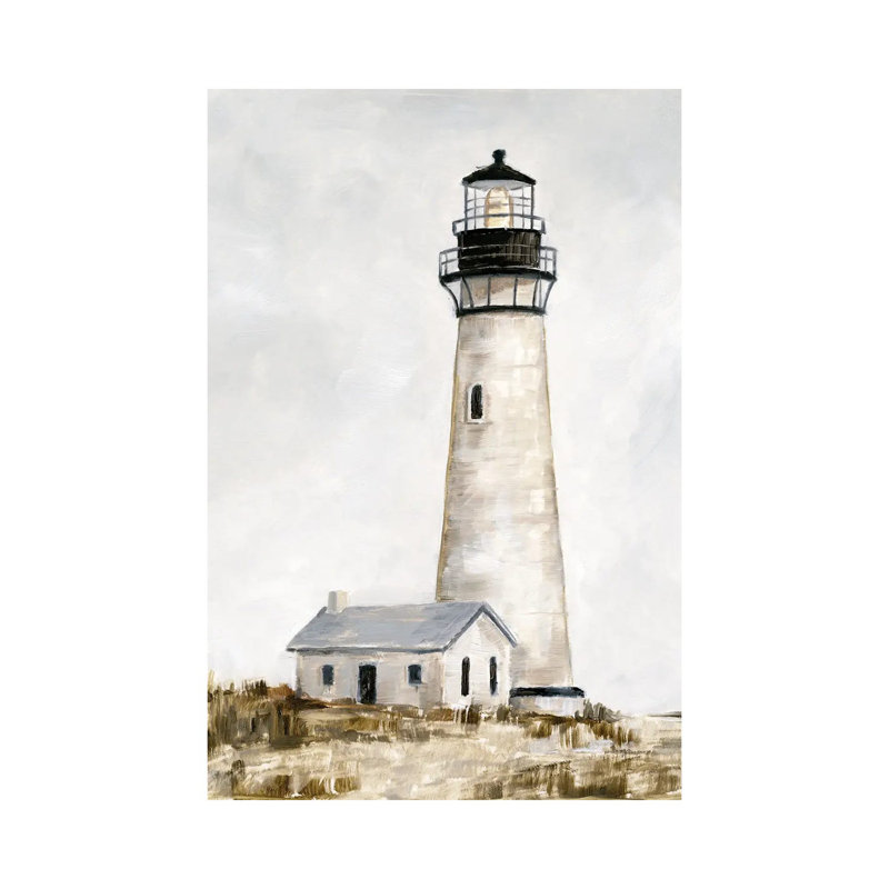 Rustic Lighthouse II 1 Piece Wrapped Canvas Painting, 101.6 cm H x 66.04 cm W x 1.91 cm D