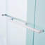 Porte de douche double coulissante, cadre chromé, l 56-60 po x H 60 po, verre trempé de 6 mm