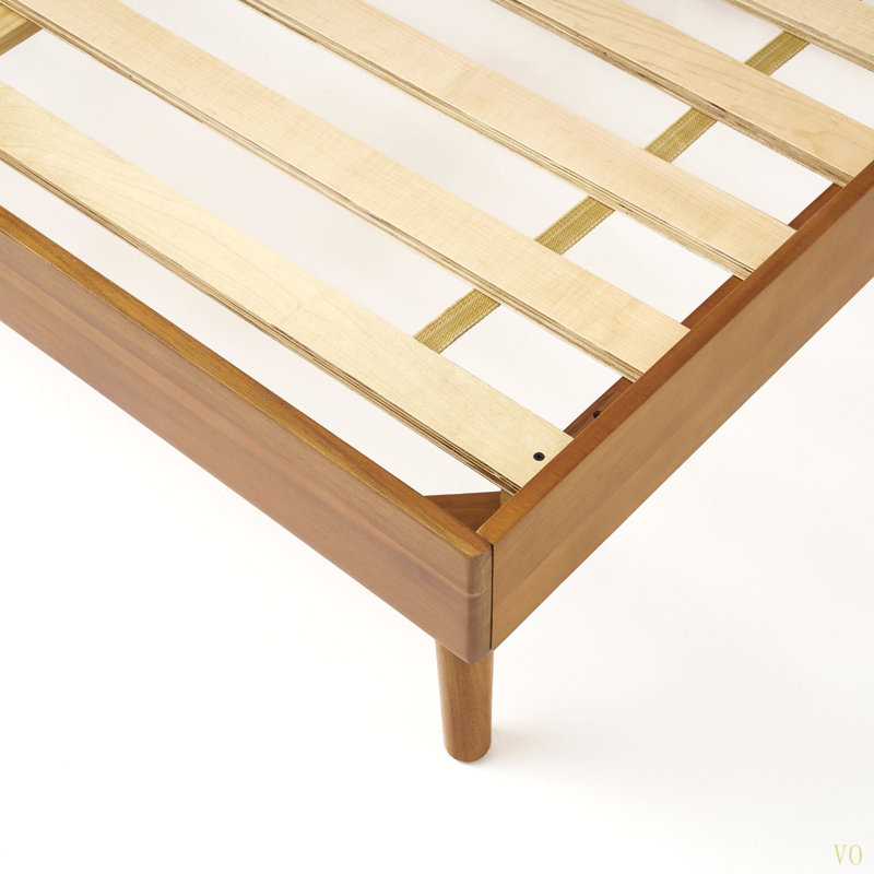 Solid Wood Platform Bed (TWIN BED) Sturdy Foundation & Easy Setup