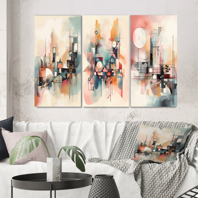 " Explorations In Serenity " 3 - Pieces on Canvas