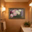 Cadre mural rétro rose, blanc et violet-1848737070