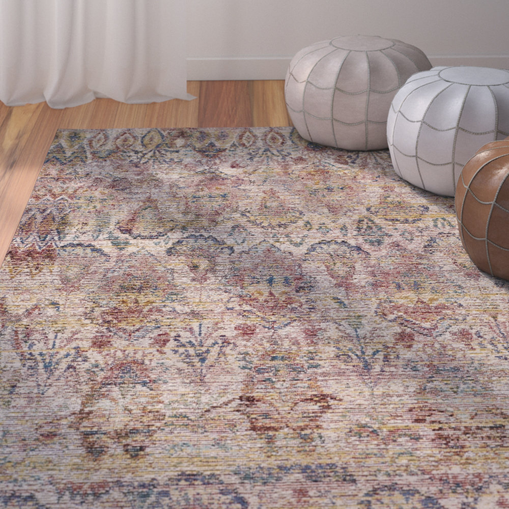 Bungalow Rose Harmony Performance Abstract Rug & Reviews | Wayfair