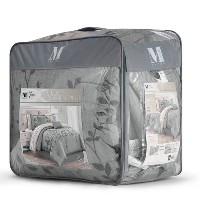 Gray Microfiber 7 Piece Set