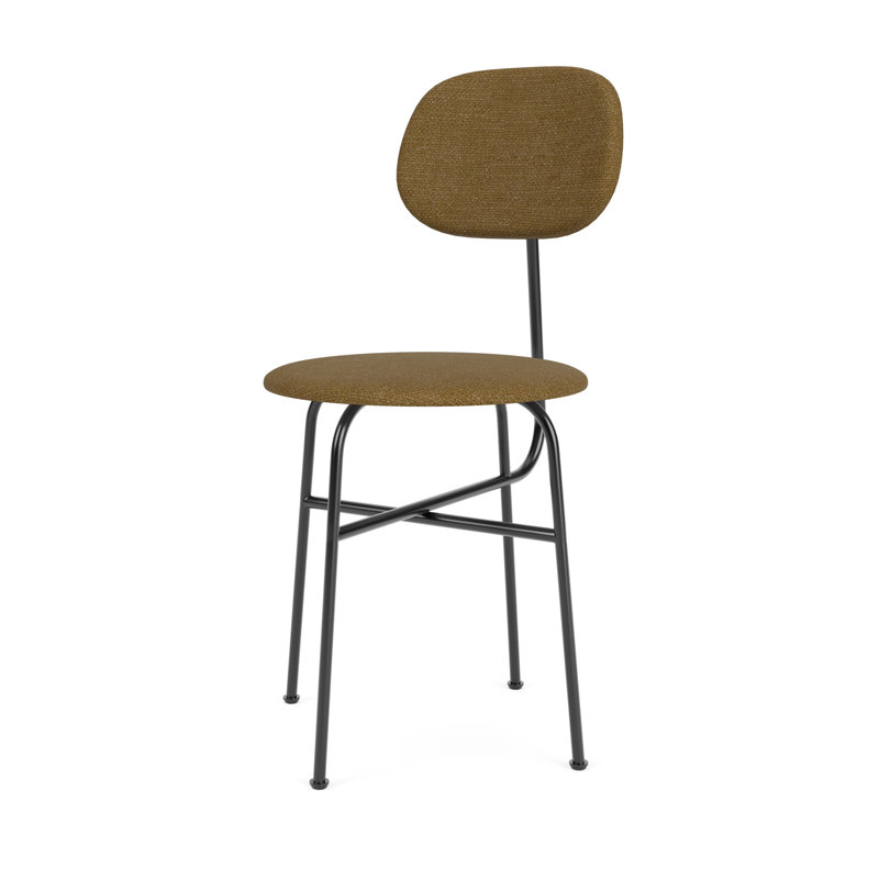 Afteroom Upholstered Dining Chair, Dark Brown Acrylic