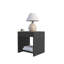 Table de chevet moderne avec espace de rangement ouvert en noir-2100828799