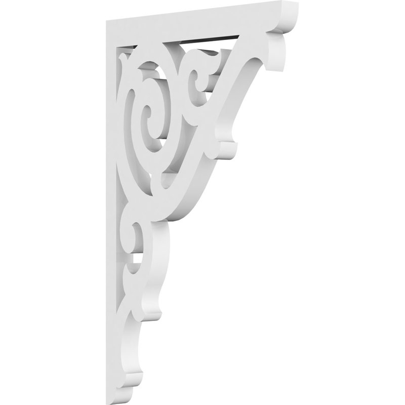 5/8"W X 6"D X 10"H Athens Architectural Grade PVC Bracket, 5/8" x 6" x 10", Athens