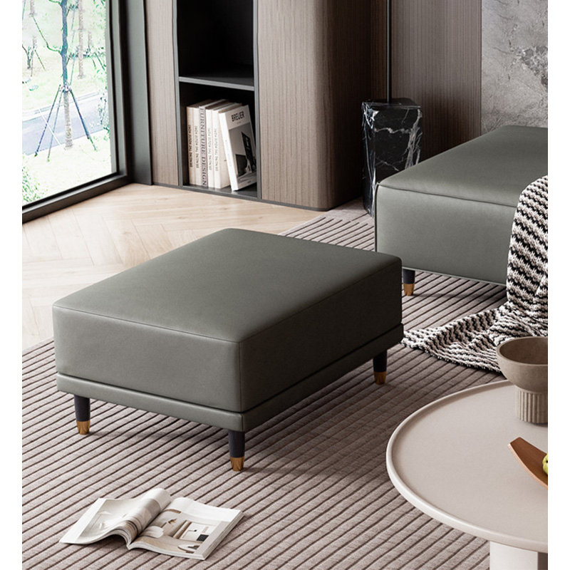 Table basse avec repose-pieds Modern, 16.54" H x 35.4" W x 23.6" D