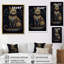 Chat doré bleu glamour rétro-834153254-834153257