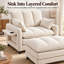 Upholstered 42.52 " Chenille Sofa-2102359707
