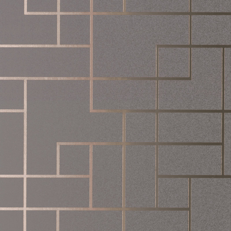 Rouleau de papier peint l 33 pi x p 20,5 po Wittig, Gris foncé