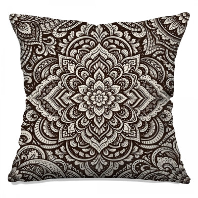 Intricate Mandala Pattern Double Sided Throw Pillows