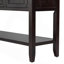 Ample console de rangement rétro avec quatre petits tiroirs et une tablette inférieure pour les salons, les entrées et les cuisines-509699453