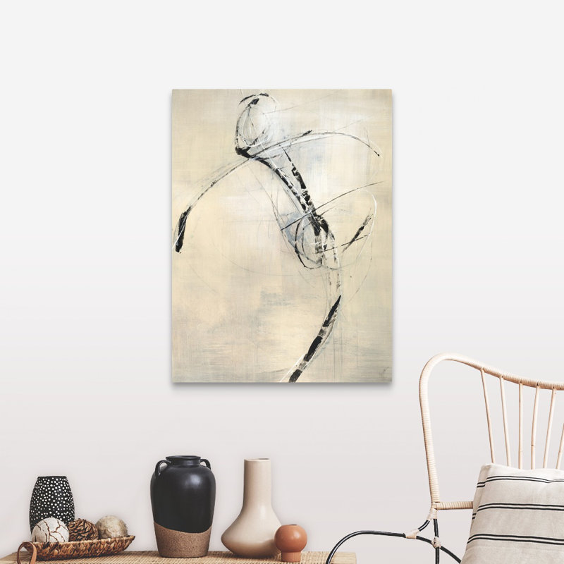 « Sync to the Beat I » par Kari Taylor-impression de dessin, H 48 po x l 36 po x 1,25 po, Toile tendue