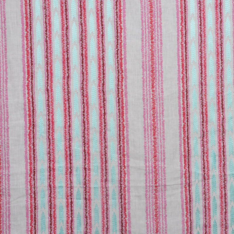 Allure Striped Fabric, Poppy