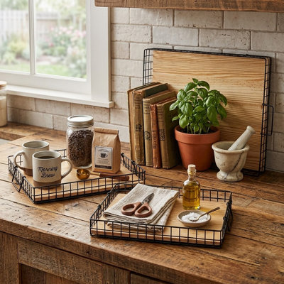 Metal Tray - Set of 3
